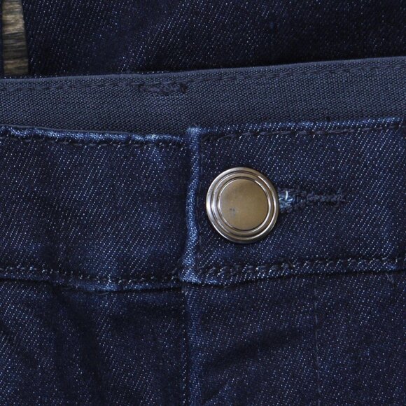 NWT Christopher and Banks Fit High Rise Denim Trousers 9300 4 Short Dark Blue - Picture 4 of 6